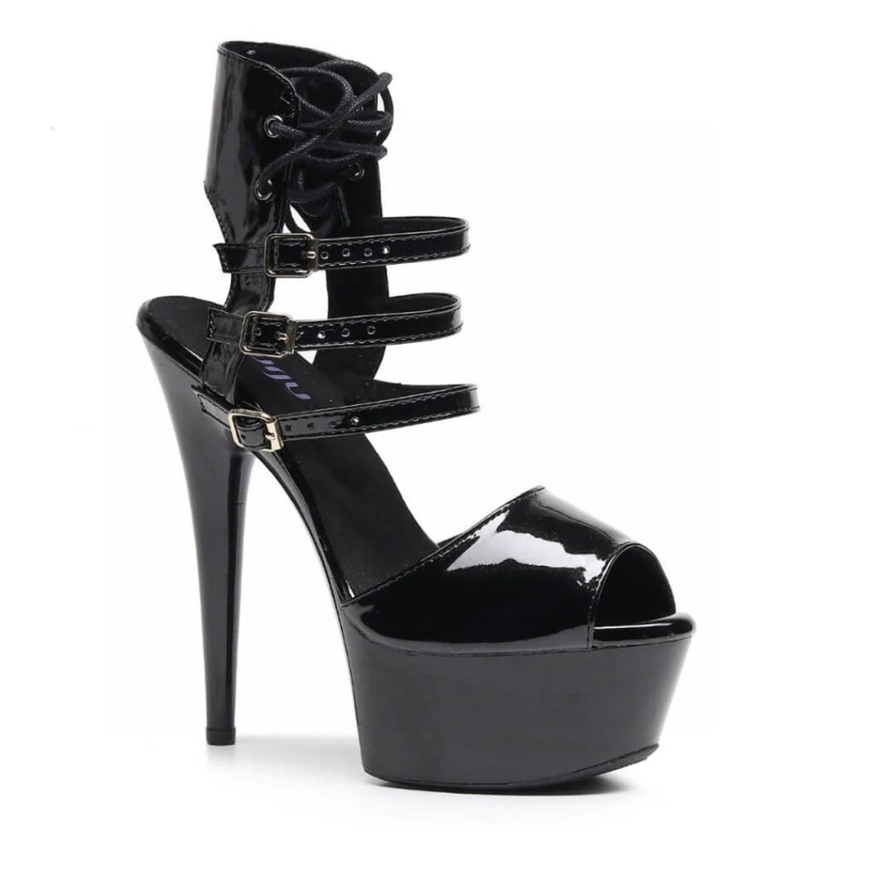 Burju - Please Her By Nicole Kirkland Open Toe Platform Heeled Sandal (Pleasers)